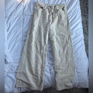 BDG Cream Corduroy wide leg Pants